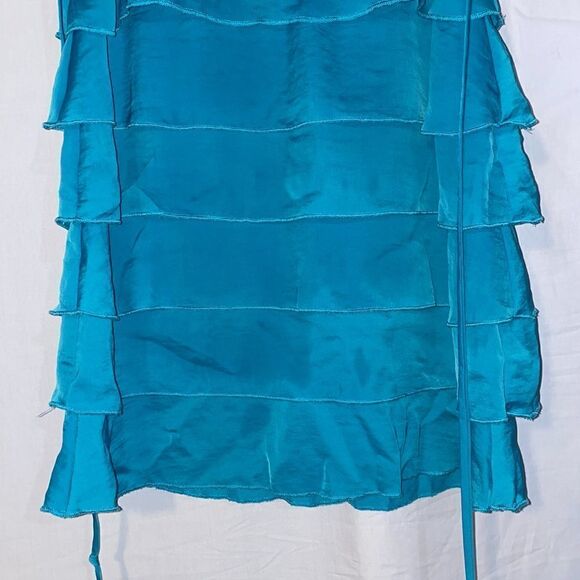 Juniors blue fringe dress - Picture 3 of 7